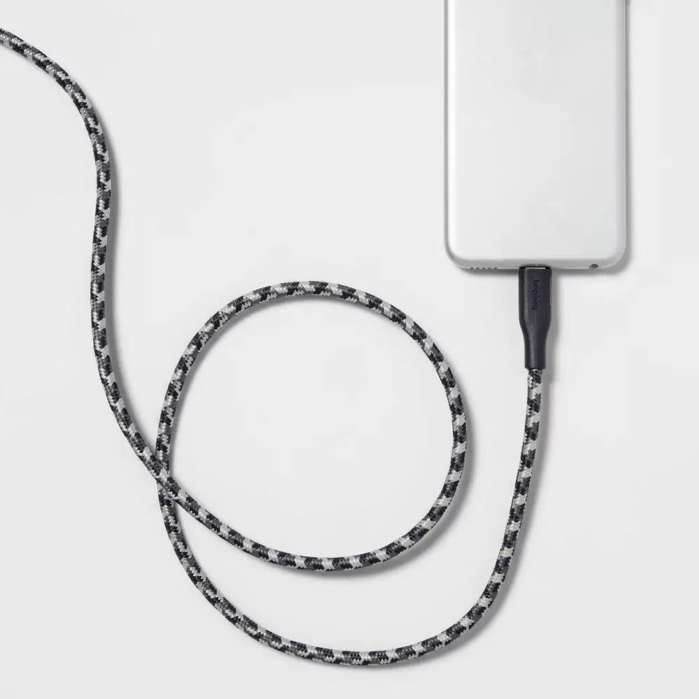10ft Lightning to USB-C MFI Certified Braided Cable (Dusk Blue)