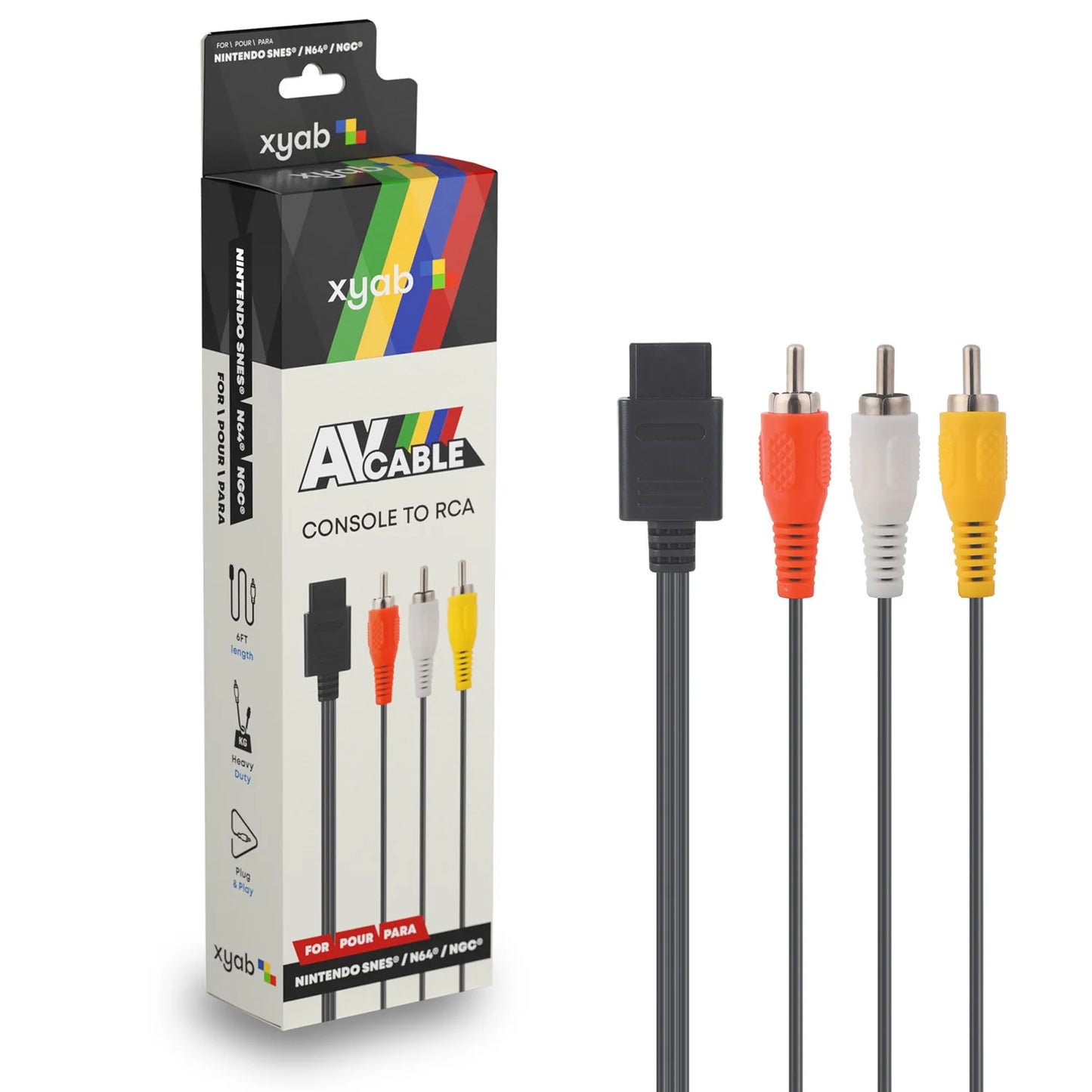 AV Composite Cable for SNES / N64 / GameCube