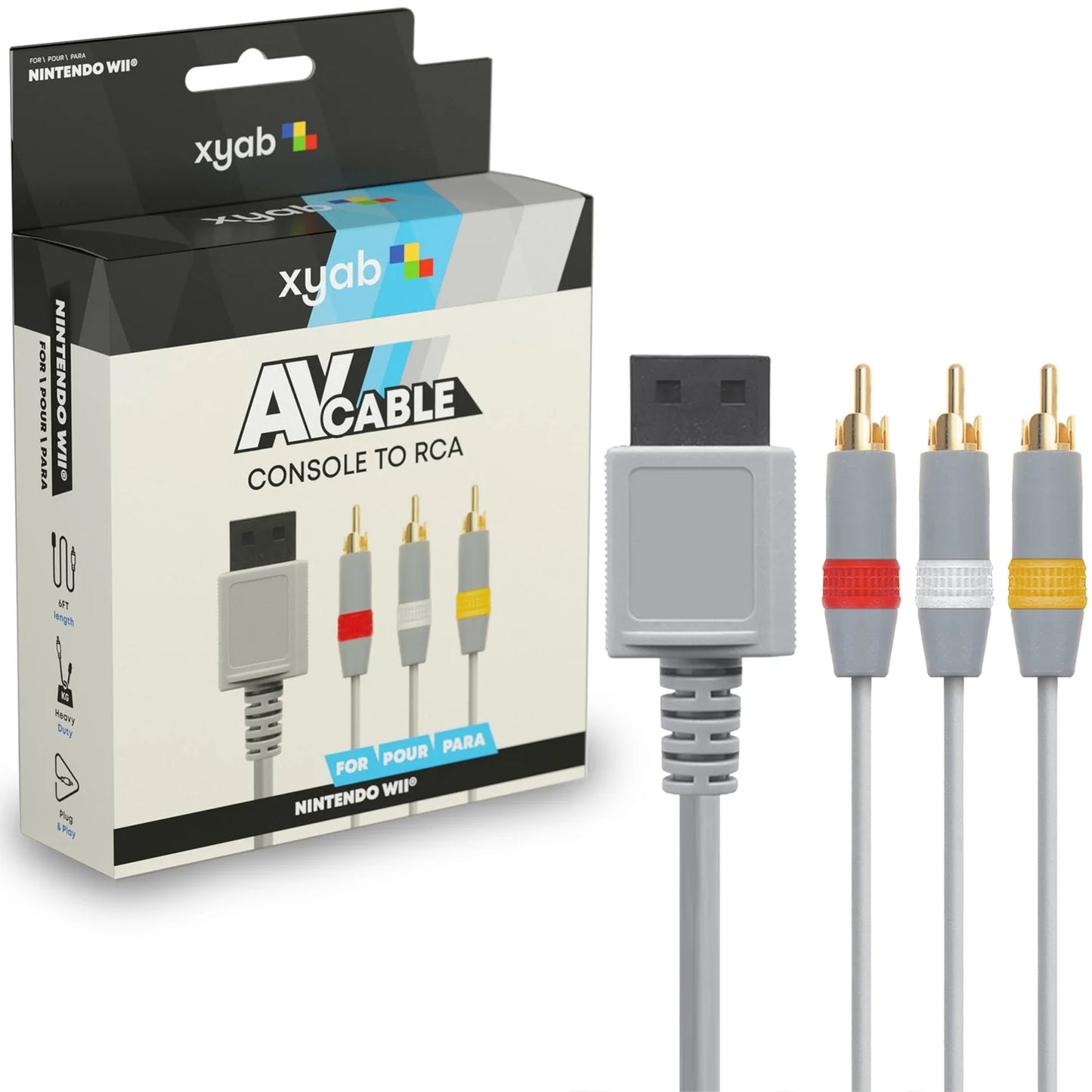 AV Composite Cable for Wii Systems
