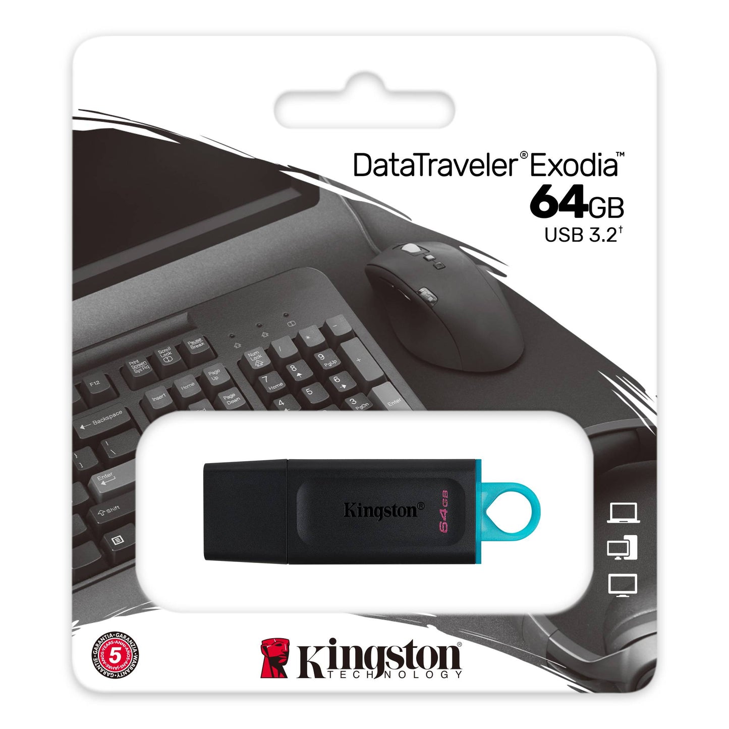 Kingston DataTraveler Exodia USB 3.2 (Gen 1) Flash Drive