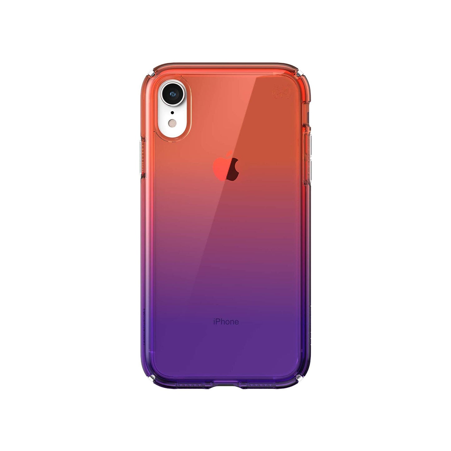 Speck Presidio Perfect-Clear Ombre Case for iPhone XR - Clear/Sunset Fade