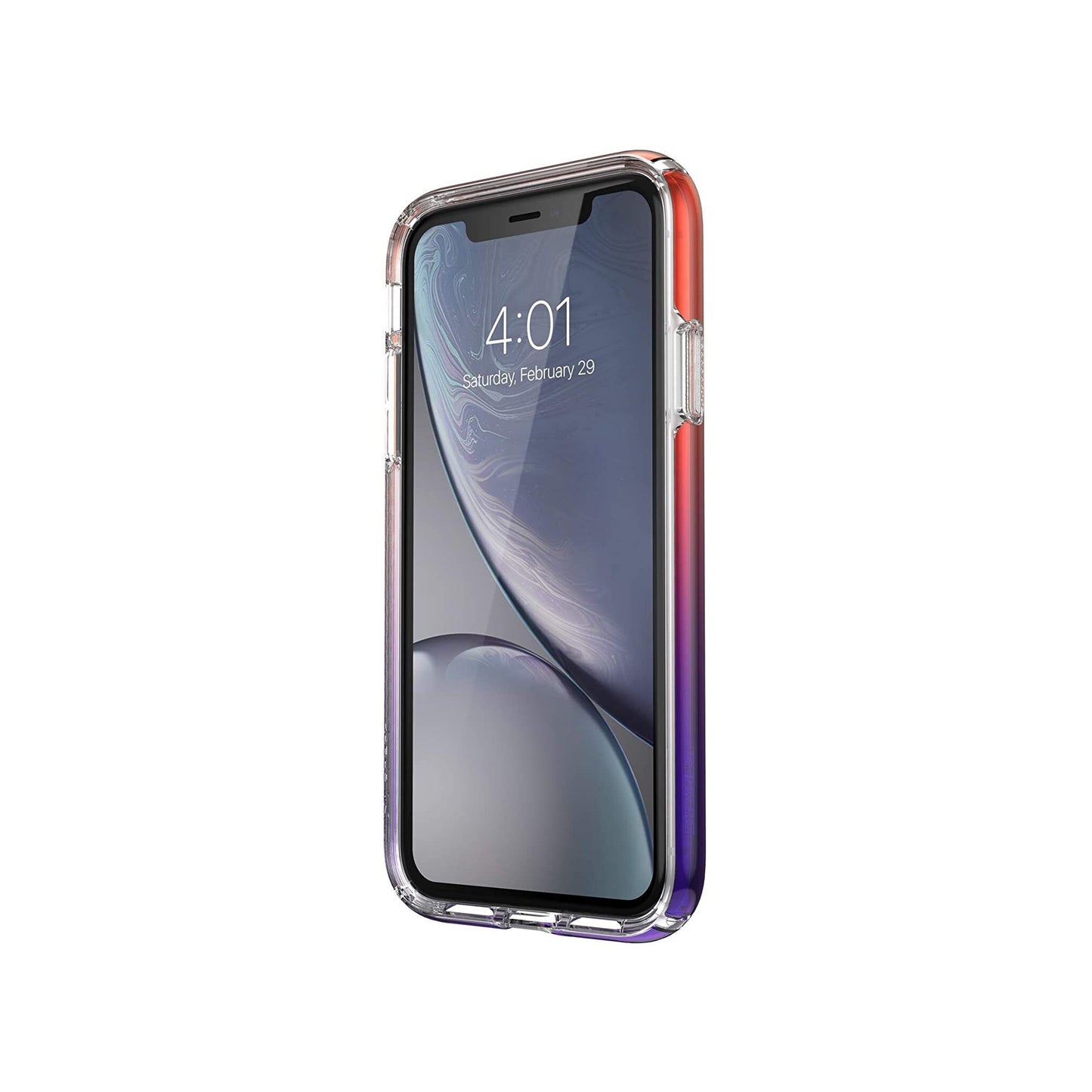 Speck Presidio Perfect-Clear Ombre Case for iPhone XR - Clear/Sunset Fade