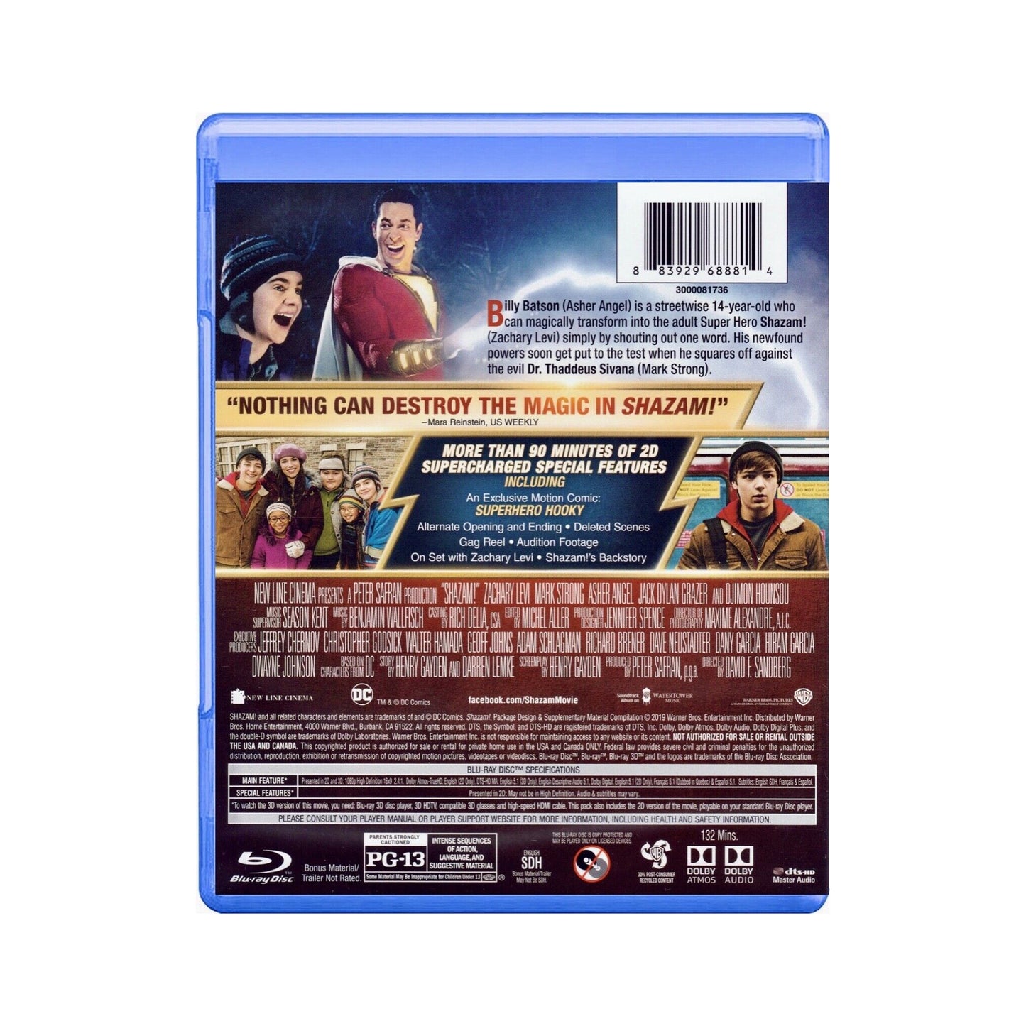 Shazam! 3D Blu-ray - Best Buy Exclusive (Blu-ray 3D + Blu-ray + DVD)