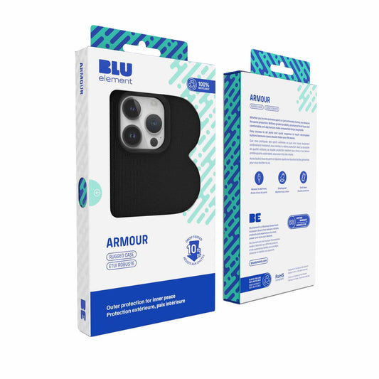 Armour Rugged Case Black for iPhone 15 Pro