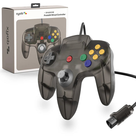 PROTO64 Wired Controller for N64 - Shadow (Smoke Black)