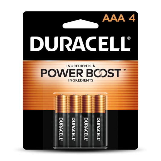 Duracell Coppertop AAA Alkaline Battery - 4 Count